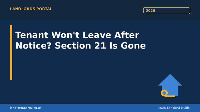 What to do when a tenant won't leave after a notice to quit now Section 21 is gone