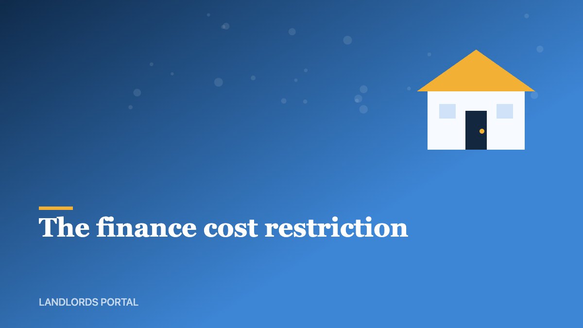 How the finance cost restriction works for UK landlords