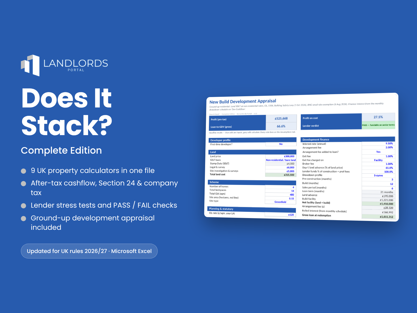 Does It Stack? UK property deal calculator Complete Edition