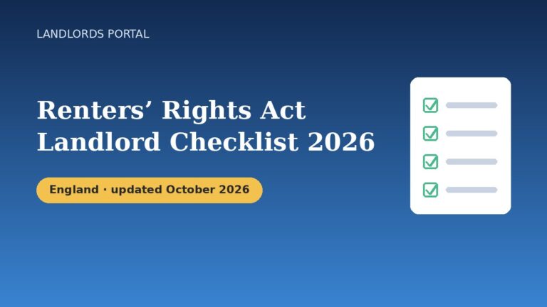 Renters' Rights Act 2026 landlord checklist